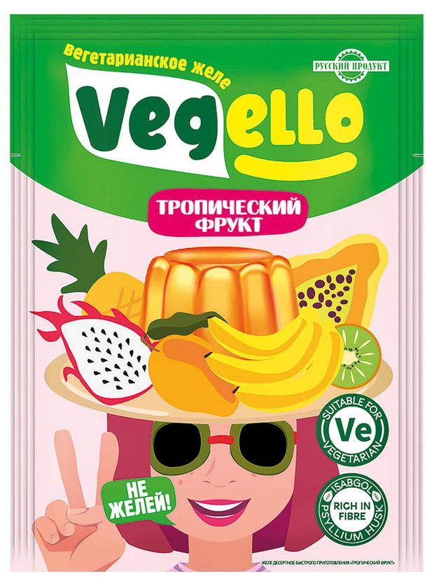 

Желе Русский продукт Vegello Тропический фрукт 40 г