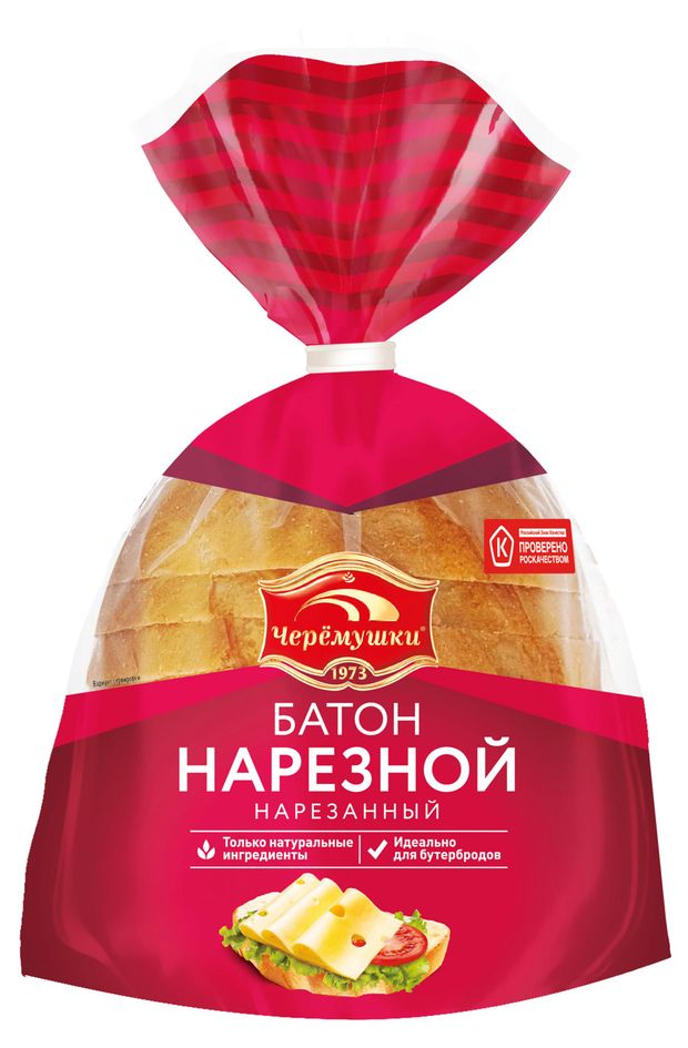 

Батон Черемушки Нарезной нарезка 200 г