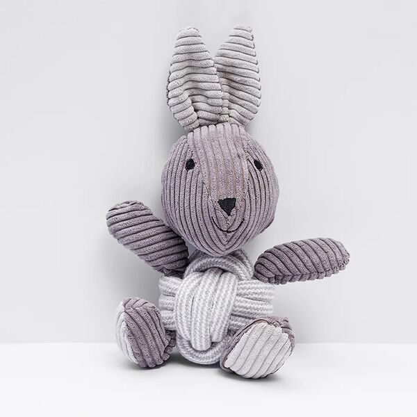 Игрушка для собак Заяц с мячом, 26 см