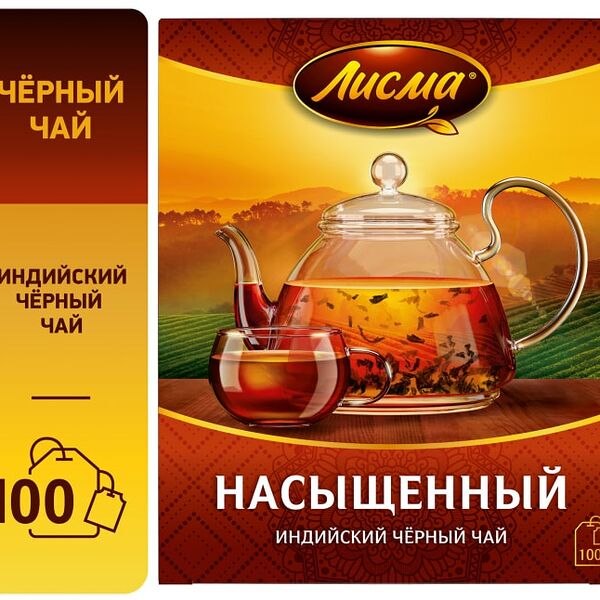 Чай черный Лисма Насыщенный 100*1.8г