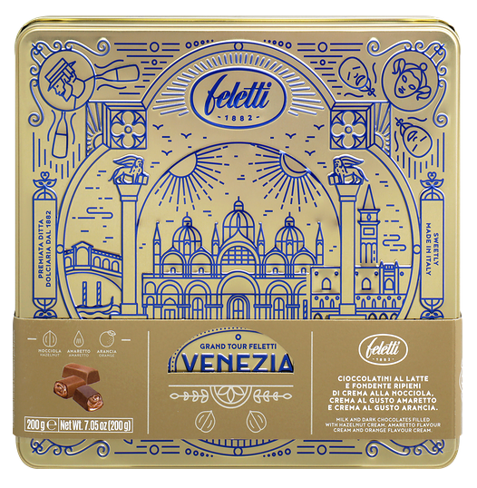 Конфеты Feletti Grand Tour Venezia ассорти, 200 г