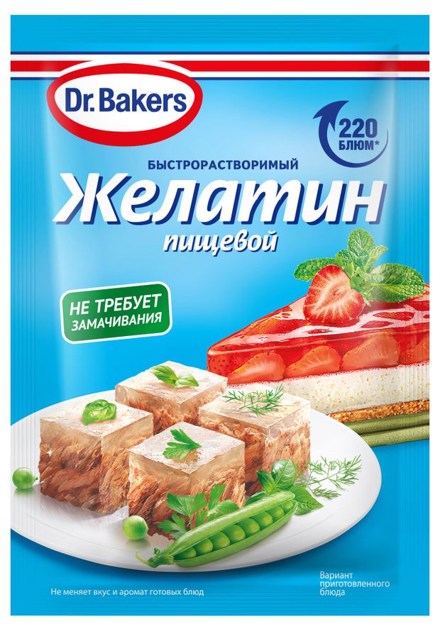 

Желатин пищевой Dr.Bakers быстрорастворимый 30 г
