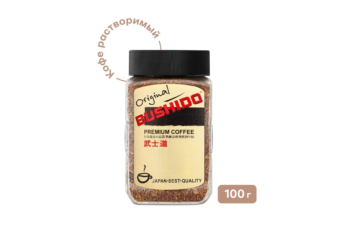 

Кофе растворимый Bushido Original 100 г