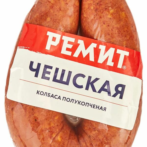 Колбаса полукопчёная Чешская Ремит
