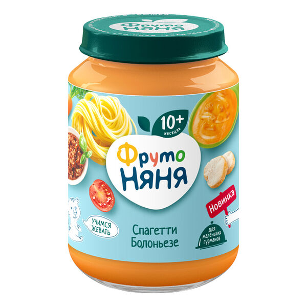Пюре ФрутоНяня спагетти болоньезе с 10 месяцев 190 г