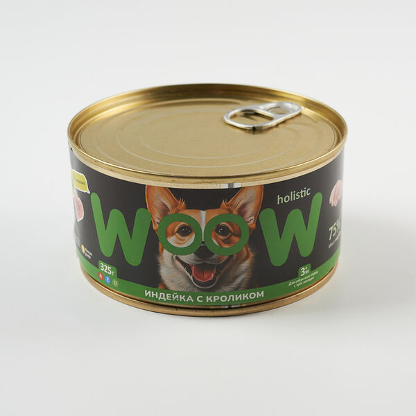 Корм влажный для собак Индейка с кроликом