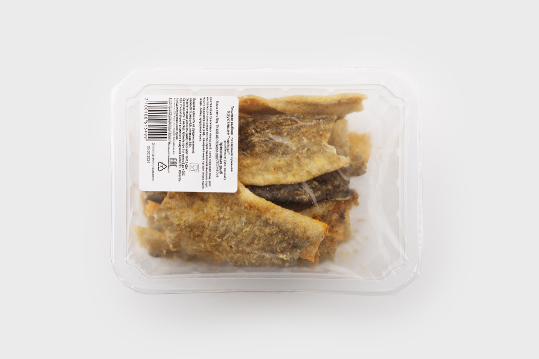 

Хрустящие Чипсы рыбные из кожи классические 70 г