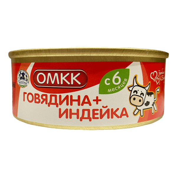 Пюре Оршанский МКК говядина-индейка  100 г