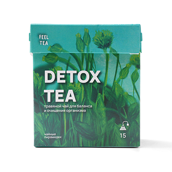 

Чай травяной Feel Tea "Детокс" пирамидки 15 х 2 г
