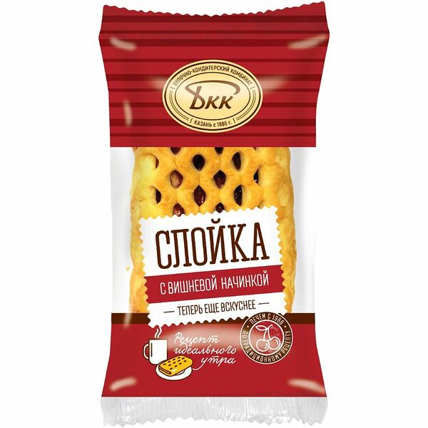 Слойка БКК с вишней 80 г