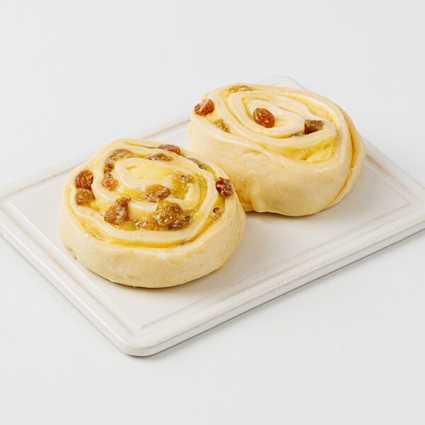 Выпекаем дома. Улитка с изюмом 2 шт., замороженная, Пекарня