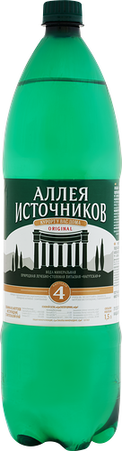 Вода минеральная Аллея Источников Нагутская - 4 природная лечебно-столовая газированная 1.5 л