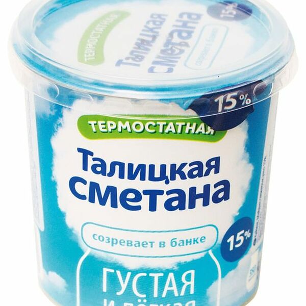 Сметана Облака термостатная 15% 350г