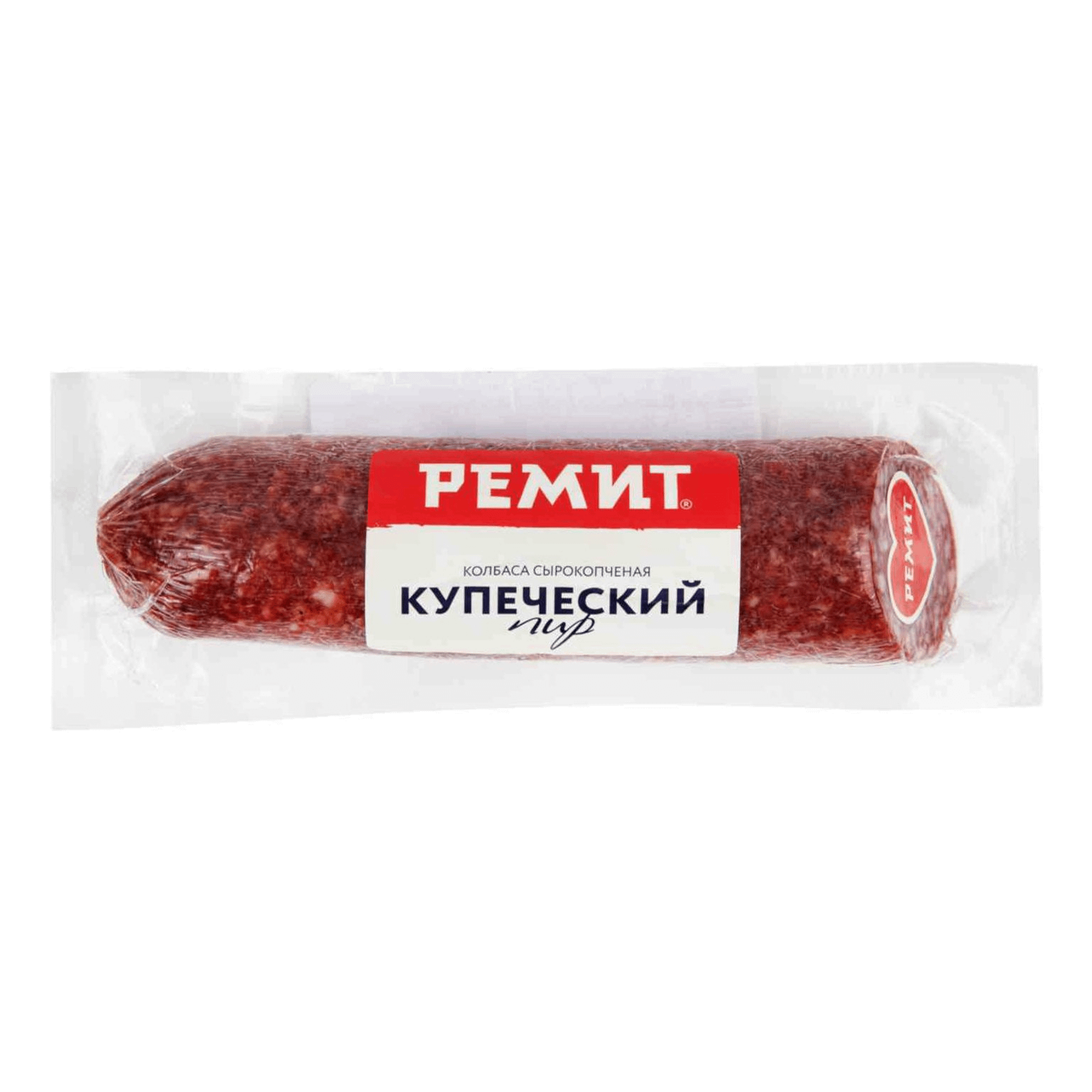 

Колбаса сырокопченая Ремит Сервелат Купеческий пир 215 г