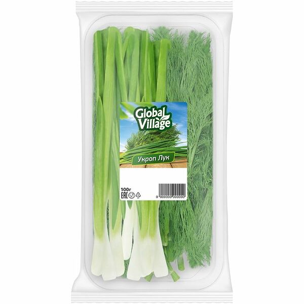 Зелень Global Village Укроп и лук 100 г
