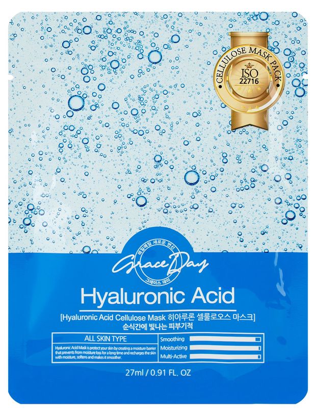 

Маска тканевая Grace Day с гиалуроновой кислотой увлажняющая 27 мл