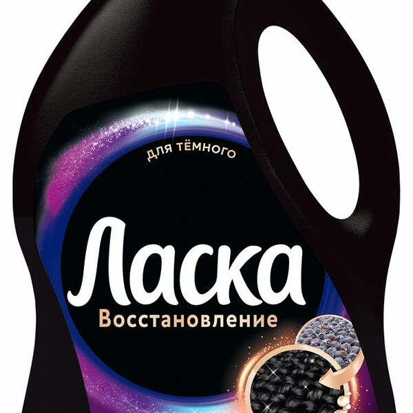 Гель для стирки Ласка Эффект восстановления для тёмного белья 3л