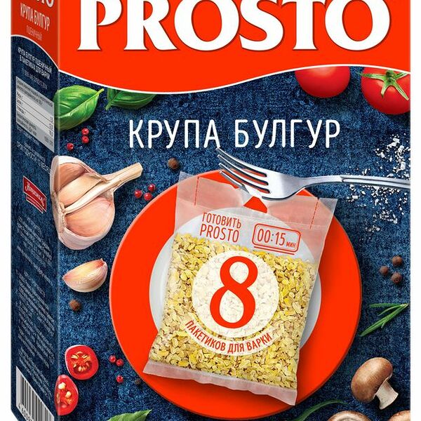 Булгур Prosto в варочных пакетиках (8 х 62,5 г) 500г