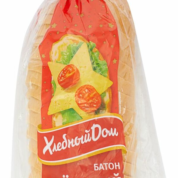 Батон Хлебный дом Звездный нарезанный 350 г