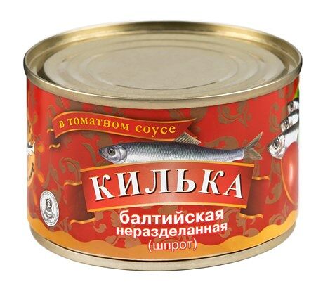 Килька Русский Рыбный Мир в томатном соусе ГОСТ, 250г