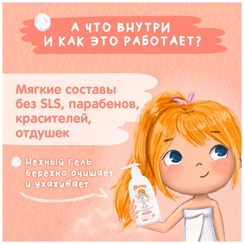 

Гель для интимной гигиены Моё Солнышко для девочек с 3-х лет 200 мл