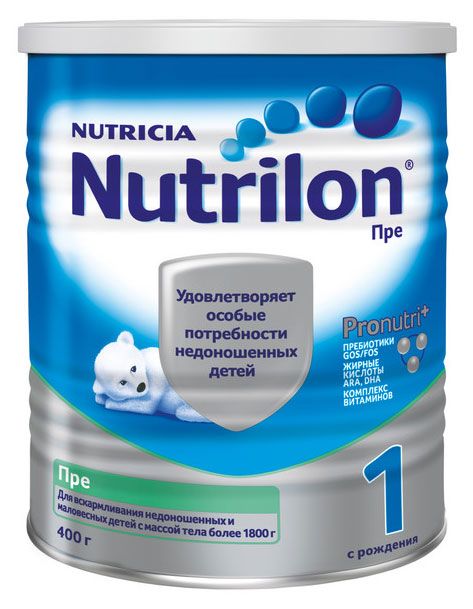 

Смесь детская Nutrilon Пре 1 с рождения 400 г