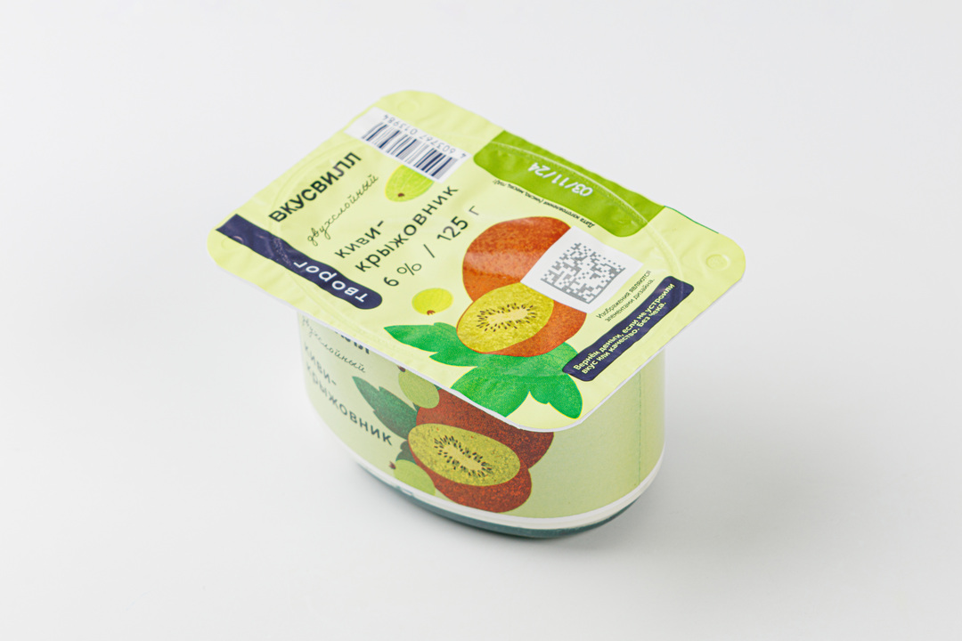 

Творог мягкий киви-крыжовник 6%, 125 г