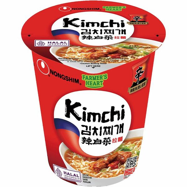 Лапша Nongshim Кимчи Рамен быстрого приготовления, 70 г