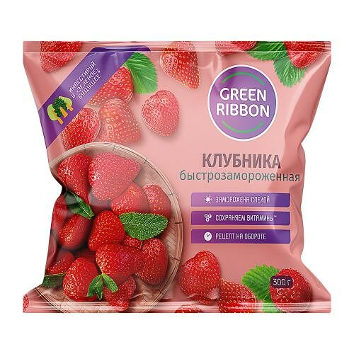 Клубника Green Ribbon замороженная 300 г