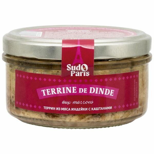 Террин Sud o Paris из мяса индейки с каштанами 130 г