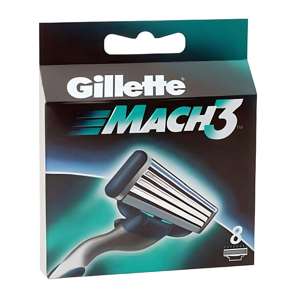 Сменные кассеты для безопасных бритв Gillette Mach3 8 шт.