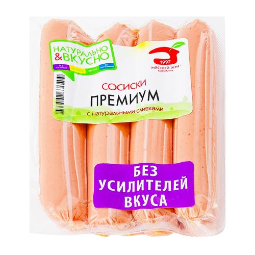 

Сосиски Мясной дом Бородина Премиум с натуральными сливками 480 г