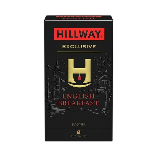 Чай черный HILLWAY English Breakfast байховый цейлонский, 25пак x 2 г