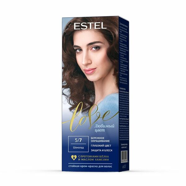 Стойкая краска для волос Estel Love 5/7 Шоколад, 115 мл
