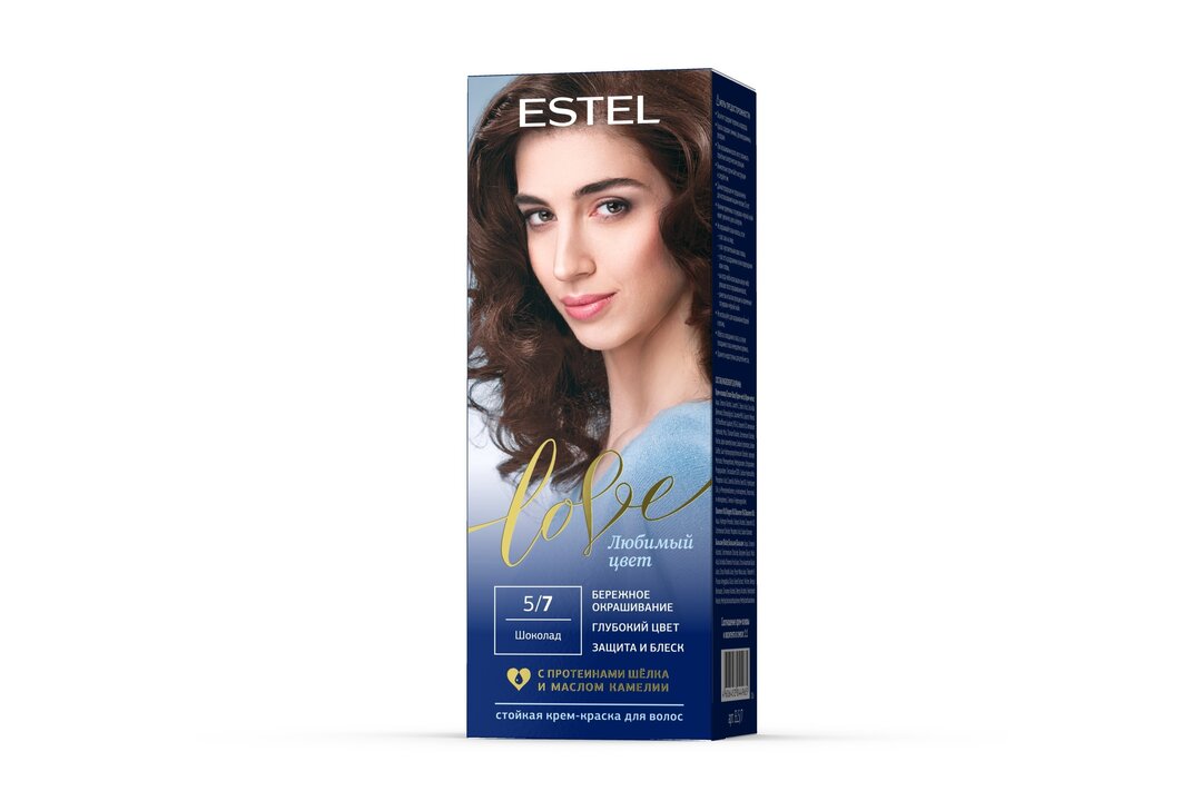 

Стойкая краска для волос Estel Love 5/7 Шоколад, 115 мл