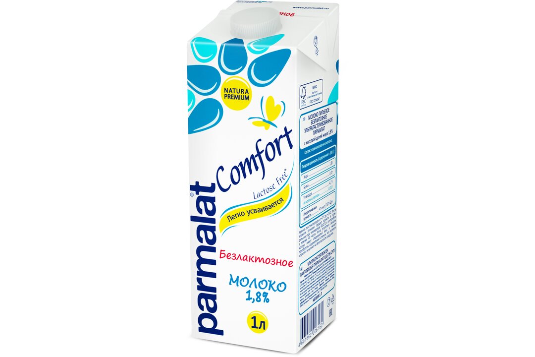 

Молоко Parmalat Comfort Безлактозное 1.8% 1 л