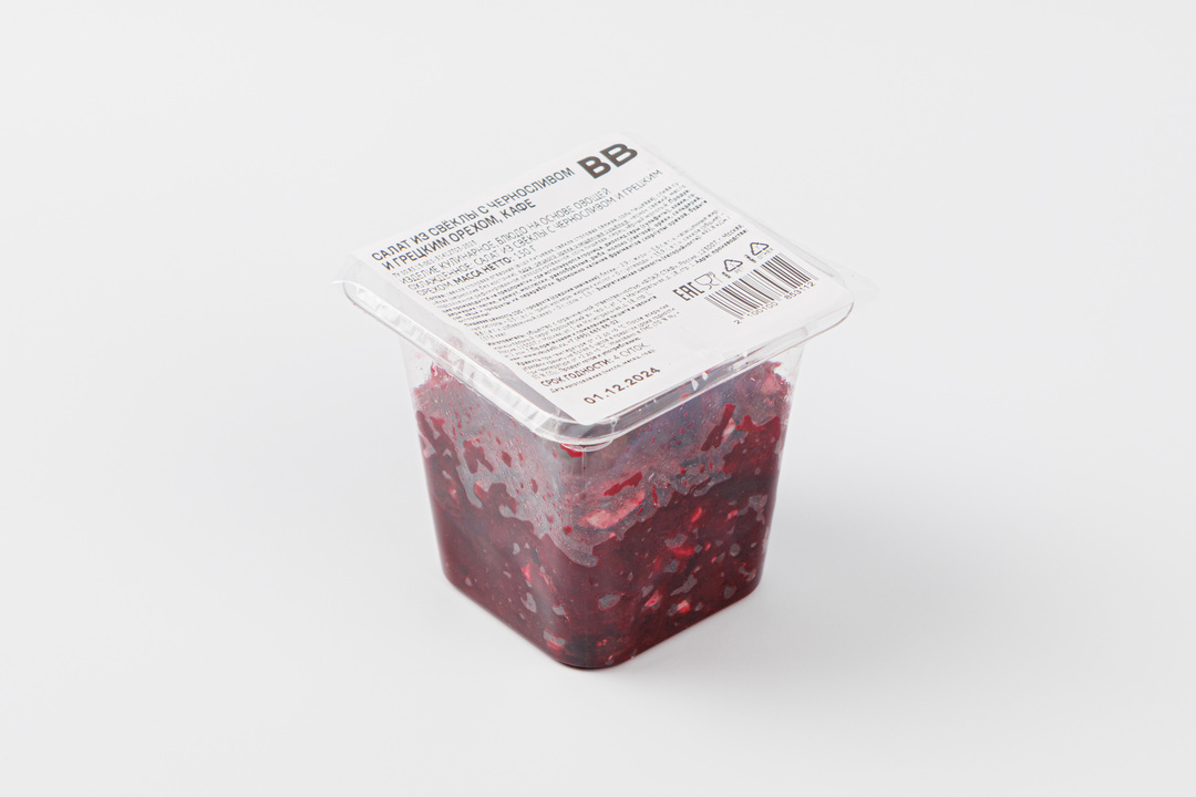 

Салат ВкусВилл из свеклы с черносливом и грецким орехом, кафе 150г