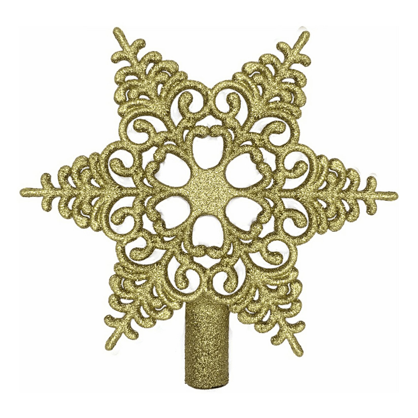 

Верхушка для елки Homeclub Звезда, Снежинка 20.5см цвета в ассортименте Арт. W240126, 42г