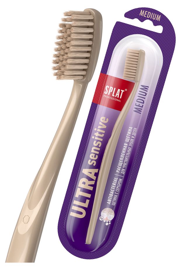 

Зубная щетка Splat Ultra Sensitive Medium средняя жесткость 1 шт цвет в ассортименте