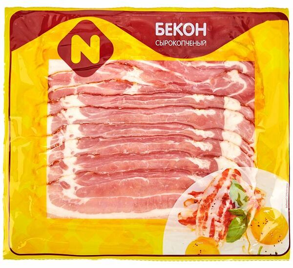Бекон сырокопчёный Останкино 180г