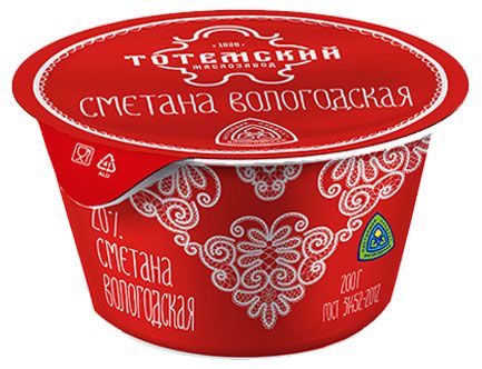 

Сметана Тотемский Маслозавод 20%