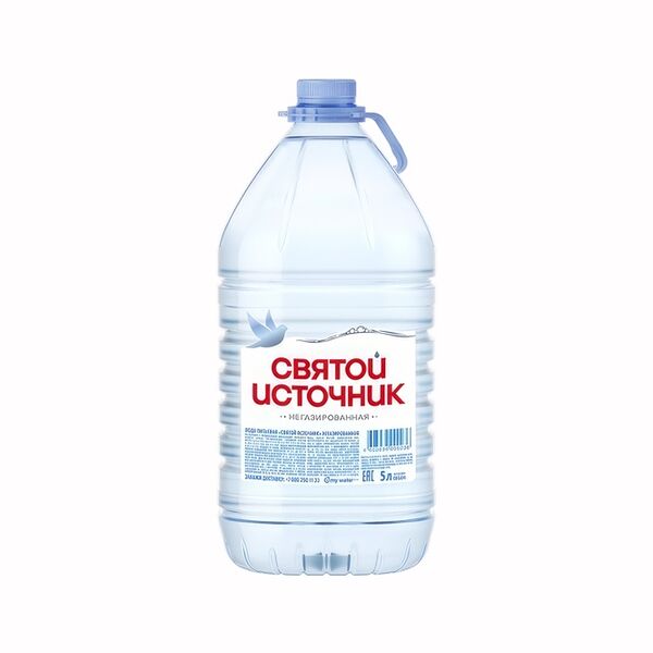 Вода Святой Источник питьевая негазированная 5 л