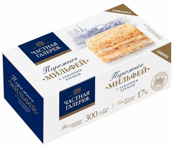 Пирожное Частная Галерея Мильфей 80г