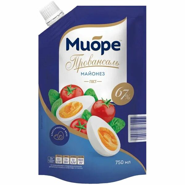 Майонез Миоре Провансаль 67% 750 мл