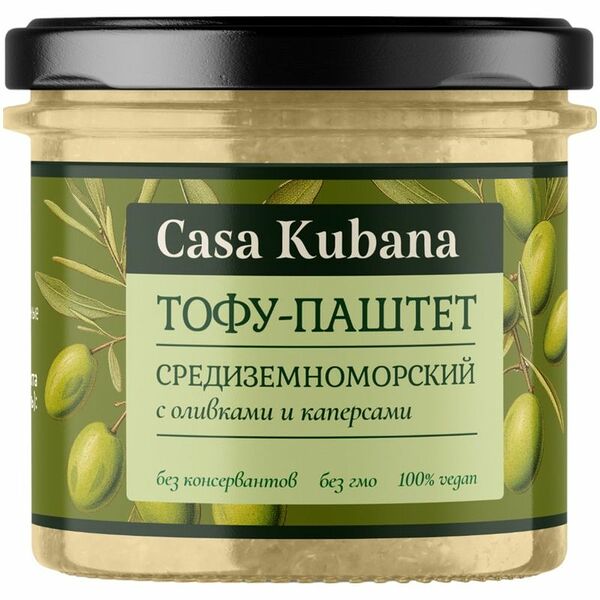 Тофу-паштет Casa Kubana Средиземноморский 90г