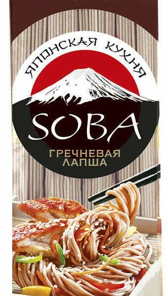 Макаронные изделия Лапша гречневая Soba Sen Soy Premium 300 г