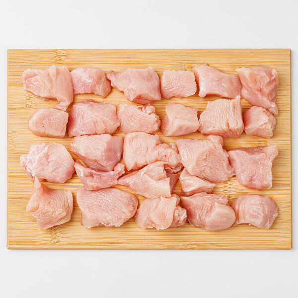 Филе из куриной грудки кубиком 