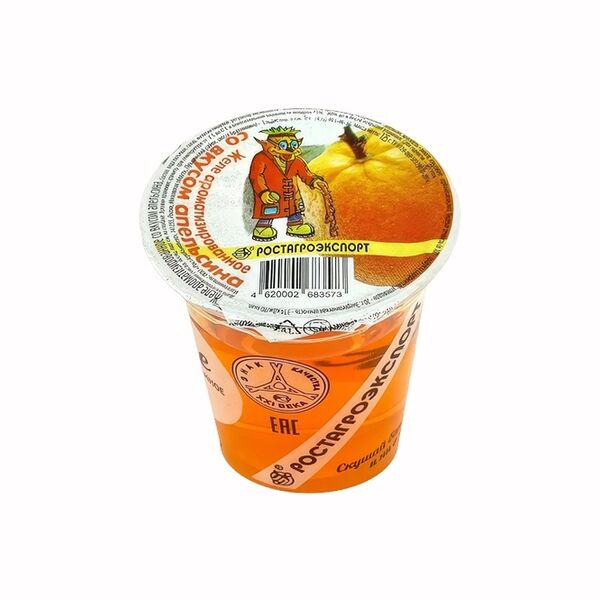 Желе РостАгроЭкспорт ароматизированное со вкусом апельсина 125г