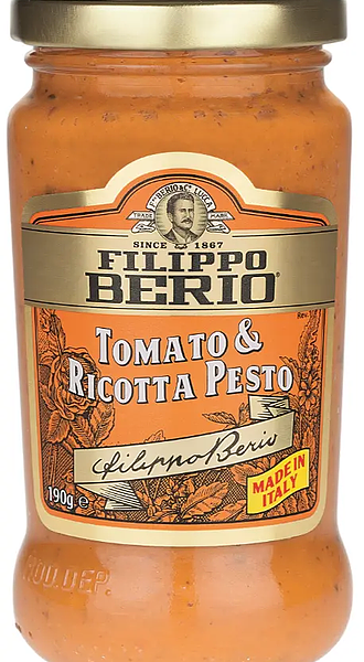 Соус Filippo Berio Песто с томатами и сыром рикотта 190 г