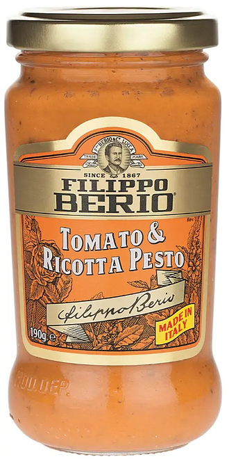 

Соус Filippo Berio Песто с томатами и сыром рикотта 190 г